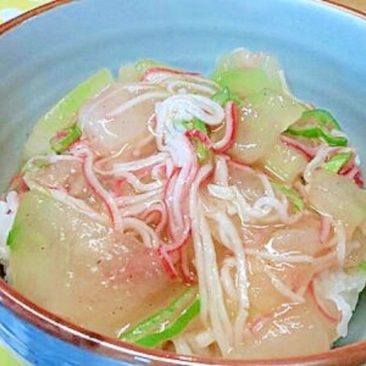 冬瓜＆かにかまの丼